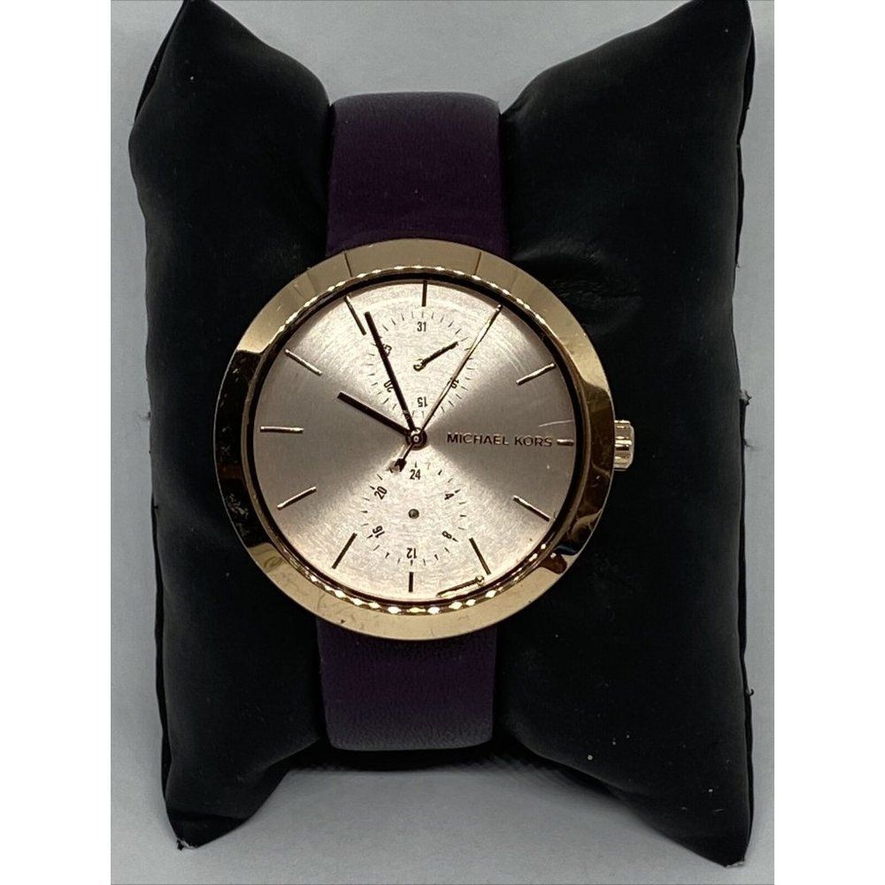 Michael Kors Garner MK2575 Women's Purple Leather